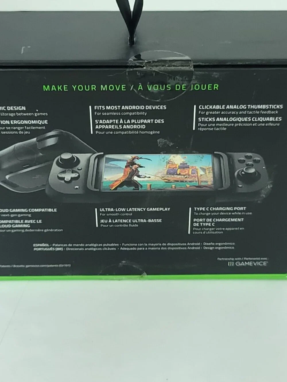 Razer Kishi Universal Mobile Gaming Controller For Android NEW Open Box